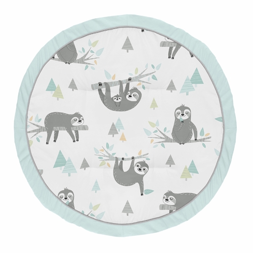 Sloth Aqua and Grey Collection Playmat