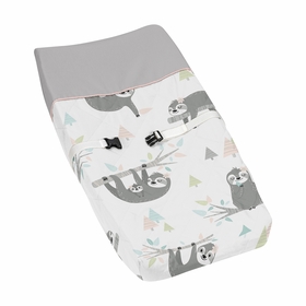 Sloth Pink and Grey Collection Changing Pad Cover