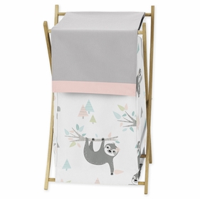Sloth Pink and Grey Collection Hamper