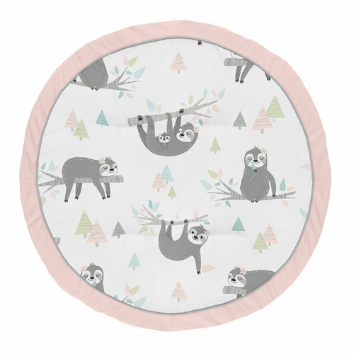 Sloth Pink and Grey Collection Playmat