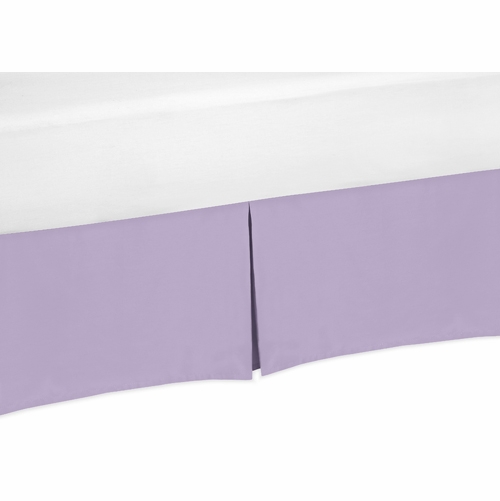 Solid Lavender Crib Bed Skirt