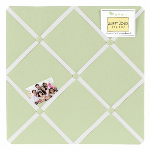 Solid Light Green Fabric Memo Board