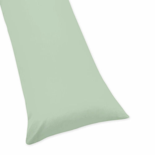 Solid Mint Full Length Body Pillow Cover