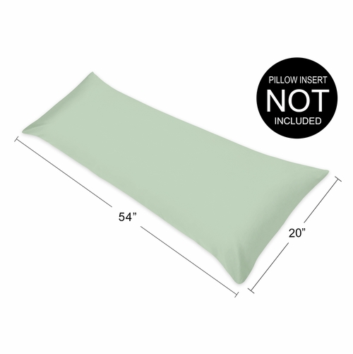 Solid Mint Full Length Body Pillow Cover - alt image 3