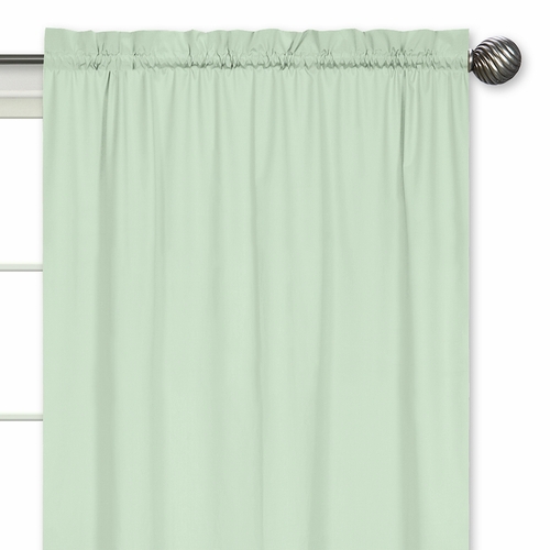 Solid Mint Window Panels - Set of 2 - alt image 2