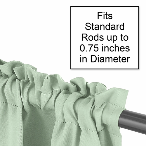 Solid Mint Window Panels - Set of 2 - alt image 3