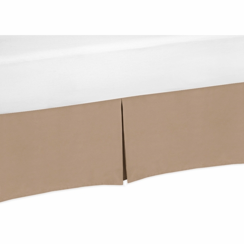 Solid Taupe Crib Bed Skirt