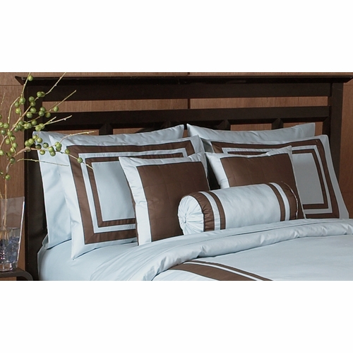 Spa Hotel Blue Chocolate 6pc Duvet Bedding Set - alt image 1