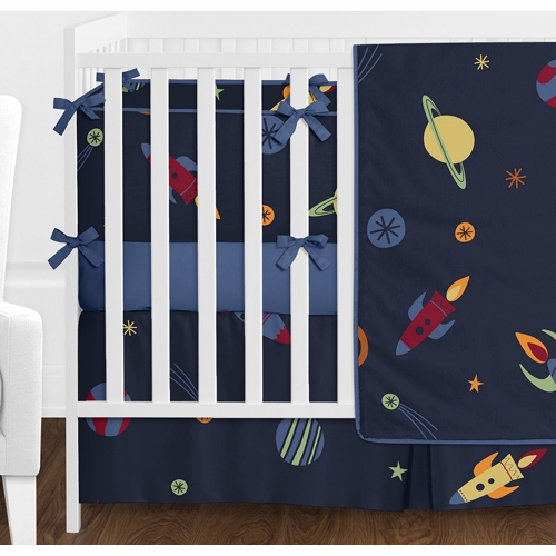 Space Galaxy 9 Piece Crib Bedding Collection - alt image 1