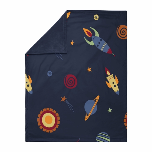 Space Galaxy Collection Baby Blanket - alt image 1