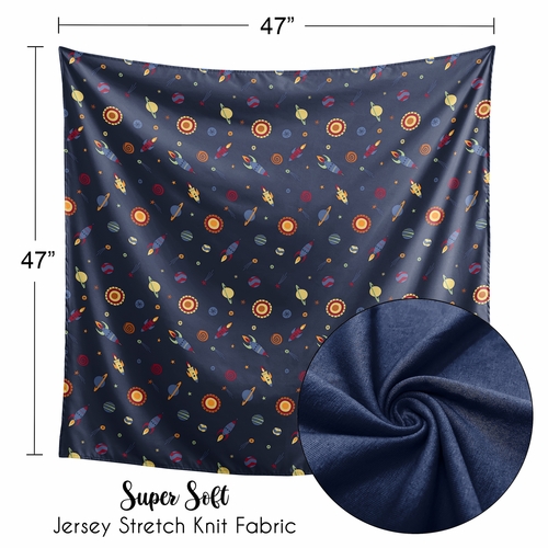 Space Galaxy Collection Baby Swaddle Blanket - alt image 4