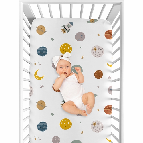 Space Galaxy Collection Crib Sheet - alt image 5