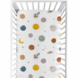 Space Galaxy Collection Crib Sheet