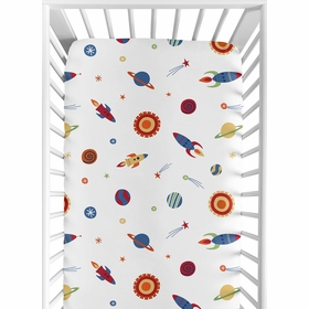Space Galaxy Collection Crib Sheet