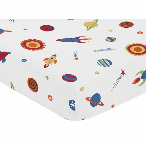 Space Galaxy Collection Crib Sheet - alt image 2