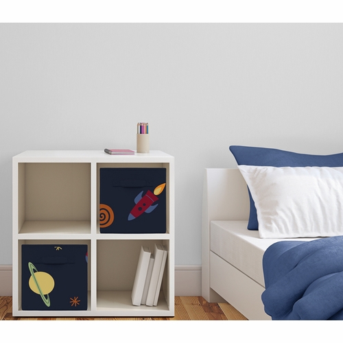 Space Galaxy Collection Foldable Fabric Storage Bins - Set of 2 - alt image 1