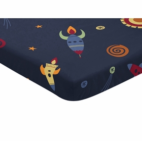 Space Galaxy Collection Mini Crib Sheet