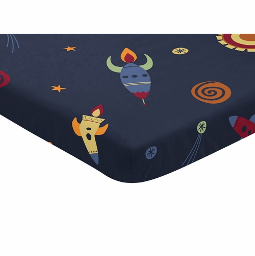 Space Galaxy Collection Mini Crib Sheet