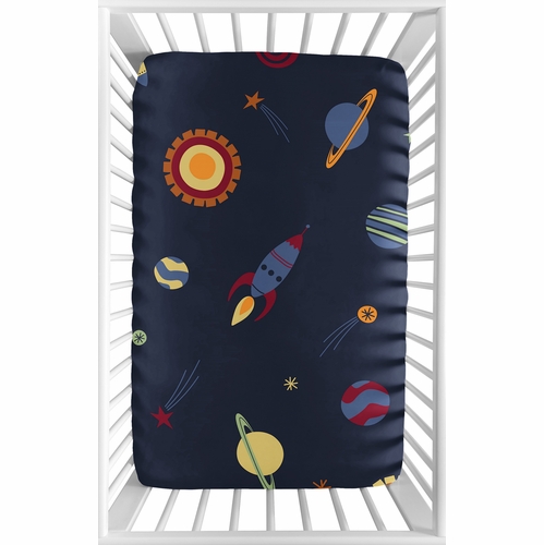 Space Galaxy Collection Mini Crib Sheet - alt image 1