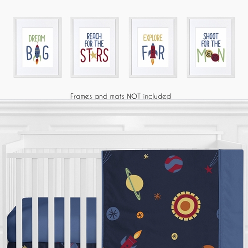 Space Galaxy Collection Wall Art Prints - Set of 4 - alt image 1