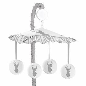 Stag Grey and White Collection Musical Mobile