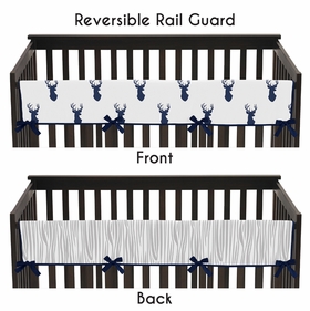 Stag Navy and White Collection Long Rail Guard Cover