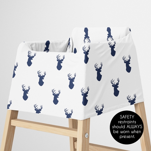 Stag Navy and White Collection Multi Use Baby Car Seat and Nursing Cover - alt image 4