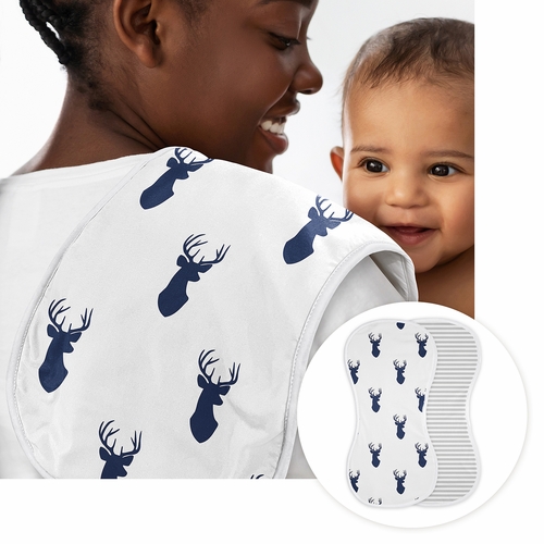 Stag Navy and White Collection Newborn Baby Layette Set - alt image 3
