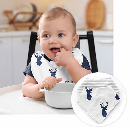 Stag Navy and White Collection Newborn Baby Layette Set - alt image 4
