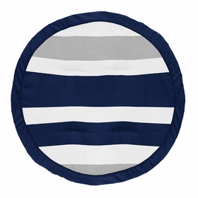 Stripe Navy and Gray Collection Playmat