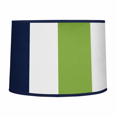 Stripe Navy and Lime Collection Lamp Shade
