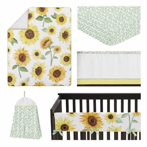 Sunflower Collection 5 Piece Crib Bedding - alt image 1