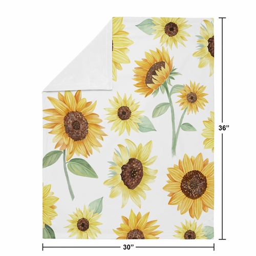 Sunflower Collection Baby Blanket - alt image 3
