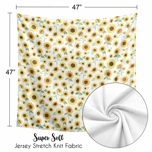 Sunflower Collection Baby Swaddle Blanket - alt image 4