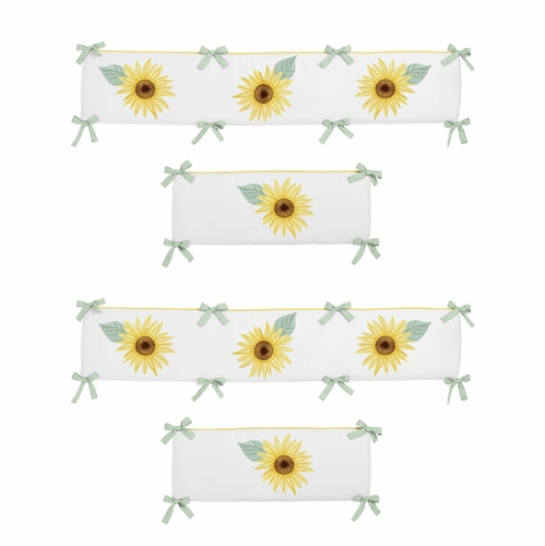 Sunflower Collection Crib Bumper Pad - alt image 1