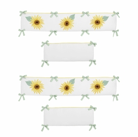 Sunflower Collection Crib Bumper Pad
