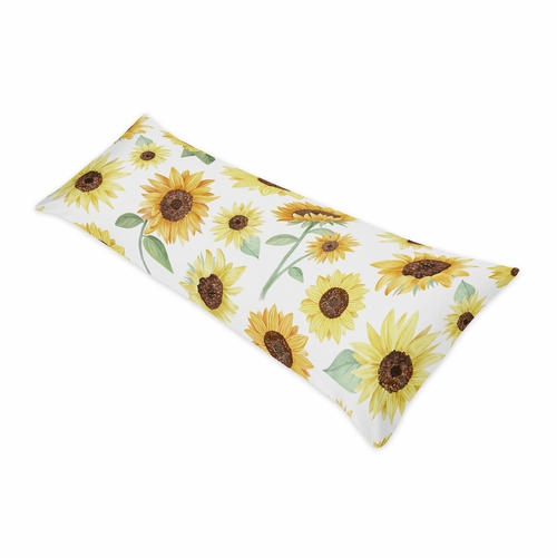 Sunflower Collection Full Length Body Pillow Cover