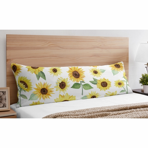 Sunflower Collection Full Length Body Pillow Cover - alt image 1