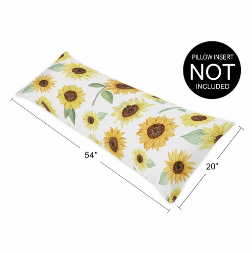 Sunflower Collection Full Length Body Pillow Cover - alt image 3