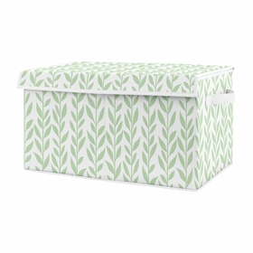 Sunflower Collection Leaf Print Fabric Toy Bin Storage