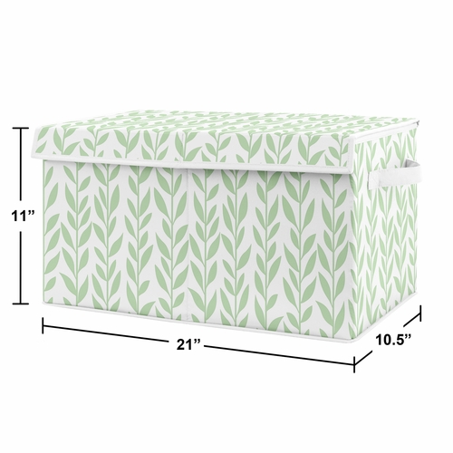 Sunflower Collection Leaf Print Fabric Toy Bin Storage - alt image 2