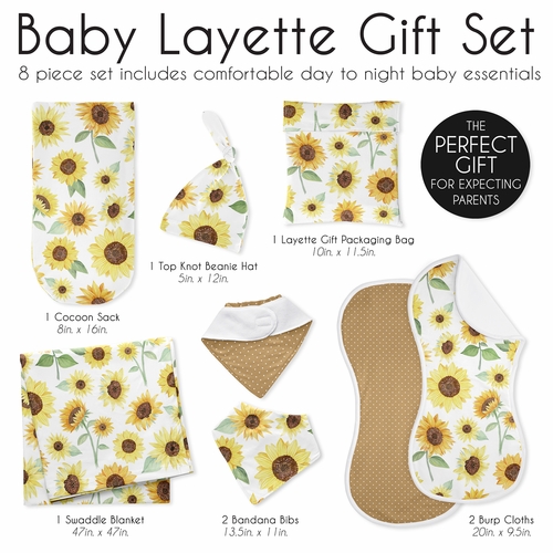 Sunflower Collection Newborn Baby Layette Set - alt image 5