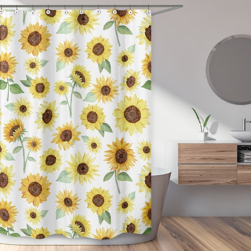Sunflower Collection Shower Curtain - alt image 1
