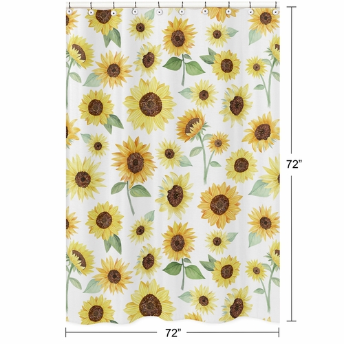 Sunflower Collection Shower Curtain - alt image 4