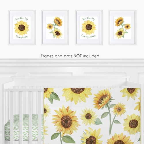 Sunflower Collection Wall Art Prints - Set of 4 - alt image 1