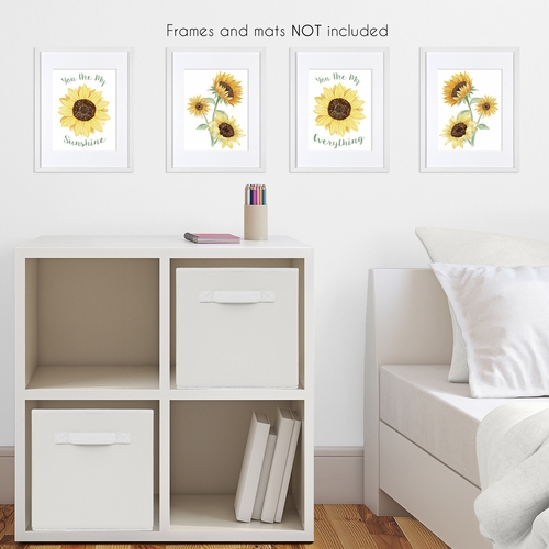 Sunflower Collection Wall Art Prints - Set of 4 - alt image 2