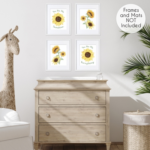 Sunflower Collection Wall Art Prints - Set of 4 - alt image 3
