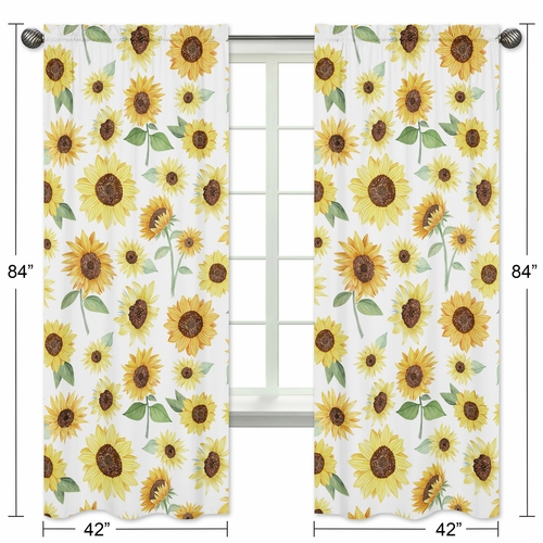 Sunflower Collection Window Panels - Set of 2 - alt image 4
