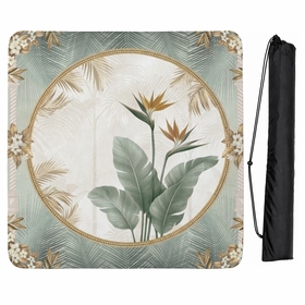 Taupe Vintage Paradise Collection Mahjong Mat for Table - Shipped Rolled