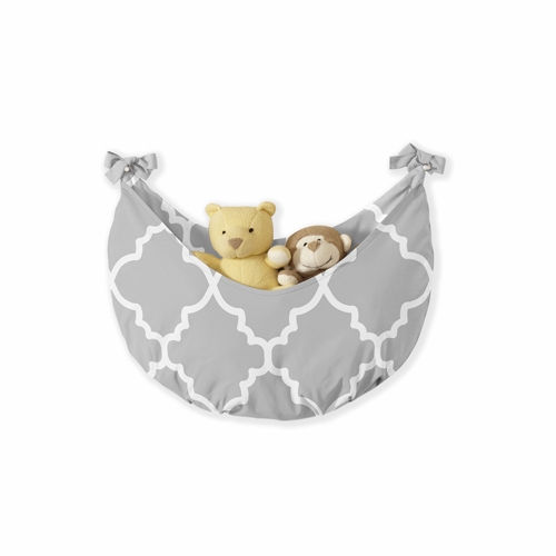 Trellis Gray and White 11 Piece Bumperless Crib Bedding Collection - alt image 3